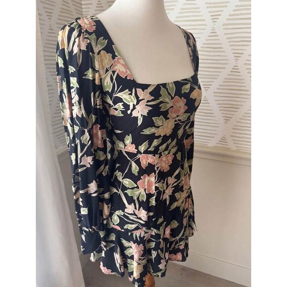 Revolve Yumi Kim Women’s Size 0 XS Hey Jude Haze Night Black Floral Mini Dress - Picture 4 of 7